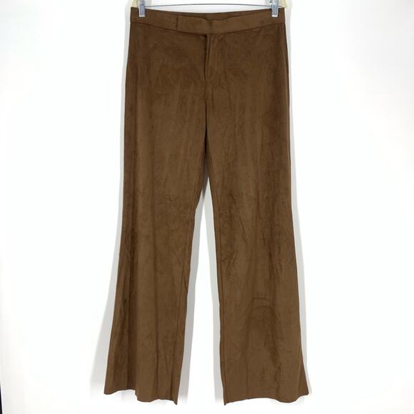 FAL Faux Suede Wide Leg Pants Size Medium - Picture 7 of 7